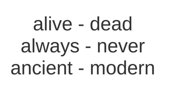 List of complete opposites
